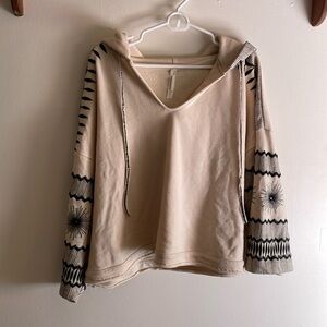 Anthropologie Embroidered Hoodie